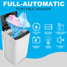 Load image into Gallery viewer, Washing Machine Nictemaw 54711 Style 1.85Cu.ft Portable Washer Capacity Full-Automatic Compact Laundry Washer with Drain Pump
