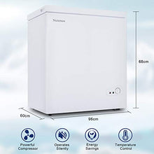 Load image into Gallery viewer, Nictemaw 5.3 cu.ft Chest Freezer Deep Compact Freezer with Removable Basket, Freestanding Small Freezer Chest for for Garage/Kitchen/Home/Dorms/Apartment/Office
