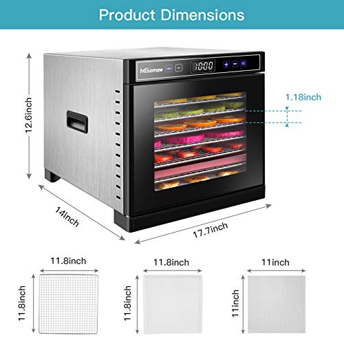 Hakka Food Dehydrator Machine, 10 Trays Stainless Steel Food Dryer Ele –  Hakka Brothers Corp