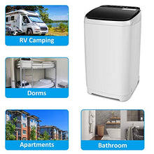 Load image into Gallery viewer, Full-Automatic Portable Washing Machine, 13.5lbs Compact Laundry Washer Machine with 10 programs &amp; 8 Water Level Selections for Dorm, Apartments, RVs, Camping
