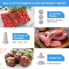 Load image into Gallery viewer, Nictemaw 9-in-1 Electric Food Meat Grinder Heavy Duty Multi-function Meat Mincer Sausage Stuffer with Slicer&amp;Shredder kit for making salad, Home Use, 2000W
