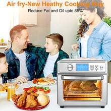 Load image into Gallery viewer, NICTEMAW Air Fryer, 21QT Air Fryer Oven, 1700W Electric Air Fryer Toaster Oven,16-in-1 Presets for Baking, with LED Display &amp; Temperature/Time Dial,Roaster, Broiler, Rotisserie, Dehydrator,Pizza Oven.
