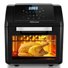 Load image into Gallery viewer, Nictemaw Air Fryer, Electric Hot Air Fryers Oven Oilless Cooker with LCD Digital Screen and Nonstick Frying Pot, 12LCapacity 1500W (Black)
