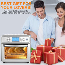 Load image into Gallery viewer, NICTEMAW Air Fryer, 21QT Air Fryer Oven, 1700W Electric Air Fryer Toaster Oven,16-in-1 Presets for Baking, with LED Display &amp; Temperature/Time Dial,Roaster, Broiler, Rotisserie, Dehydrator,Pizza Oven.
